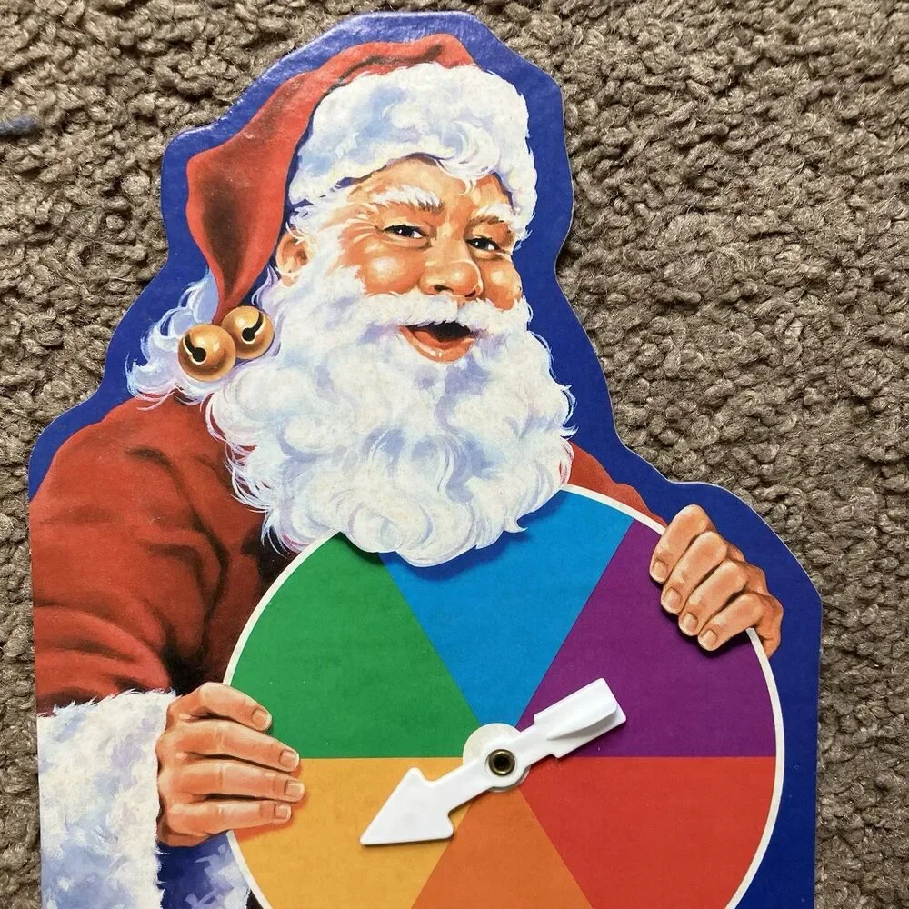 Santa's Special Delivery Board Game 1989 Replacement Part Santa Spinner Only
